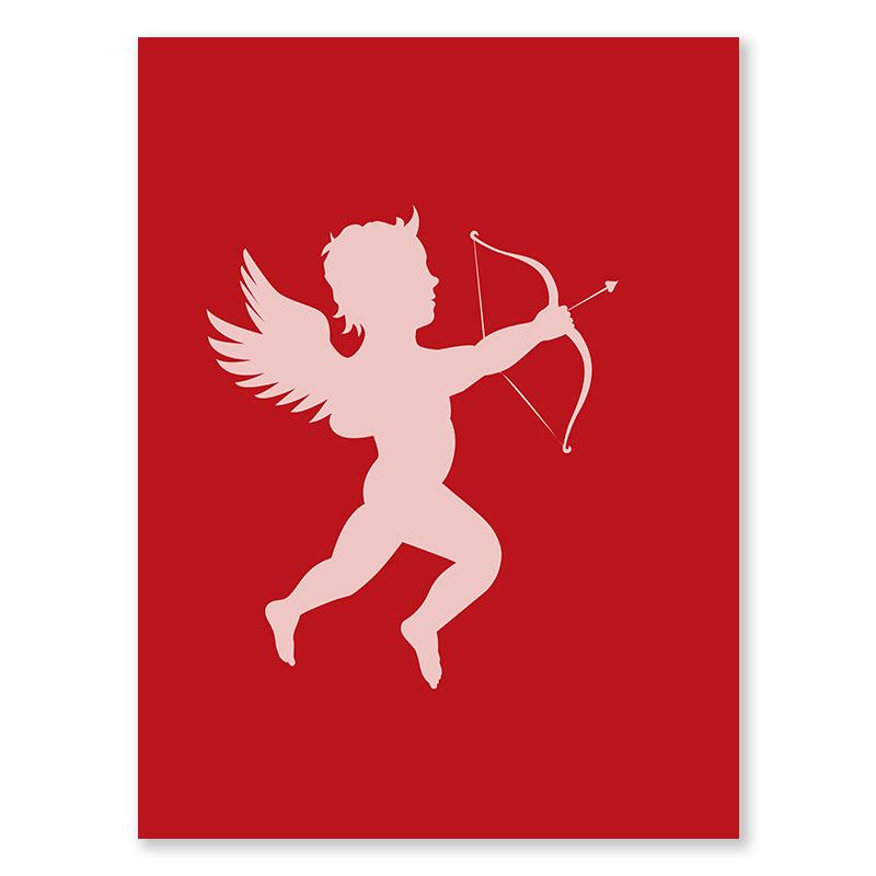 Valentine's Day Queue Gallery Printable Poster Vintage Romantic Wall Art Cute Pink Heart Canvas Painting Home Bedroom Decoration