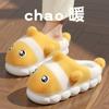 Children's cotton slippers Girls and boys Winter cute home indoor non-slip velvet warm parent-child cotton slippers outer wear