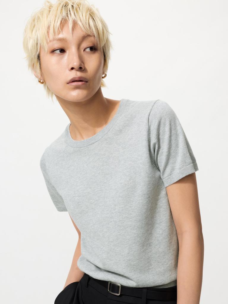 Uniqlo Japan Uv Cut Crew Neck Sweater Short Sleeve