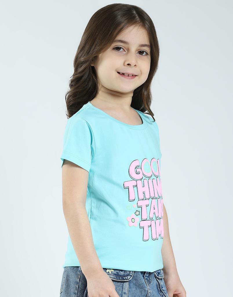 MONTE CARLO Girls Printed Round Neck Top ( Pack Of 2 )