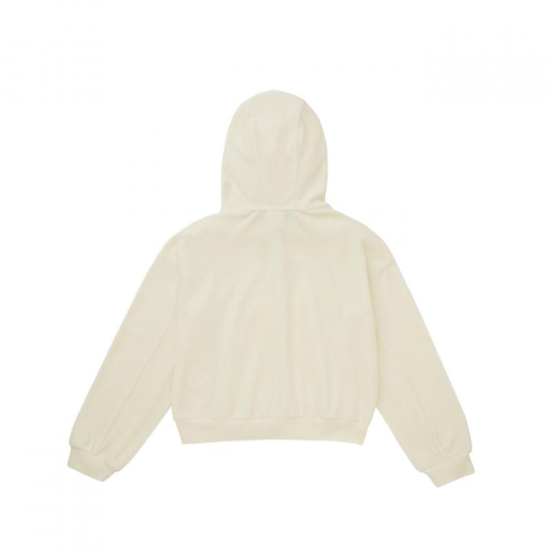 Akiii Classic Velour Semi Crop Hoodie T shirT Women  Akamfw20323000 