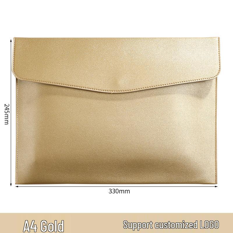 

Пользовательская водонепроницаемая кожаная папка для документов формата А4 с кнопкой-защелкой для бизнеса - Утолщенный файл-пакет с печатью логотипа