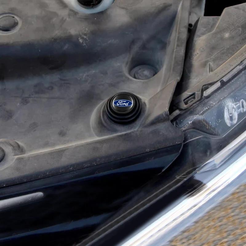 Car Silicone Shock Absorber Door Trunk Acoustic Mat For Ford Focus mk2 mk3 mk4 Fiesta Ranger Mondeo S-MAX Kuga Car Accessories