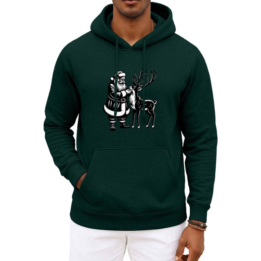Men's  And  Women's  Christmas  Hooded Hood  Long Sleeves  Hoodie