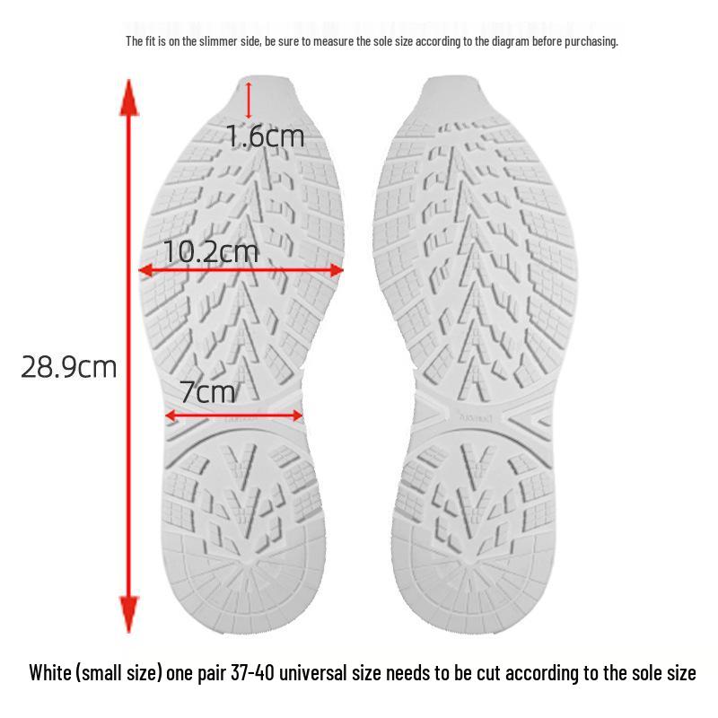 Basketball Shoe Sole Repair: Anti-Slip Wear-Resistant Rubber Patch with Silent Leather Finish