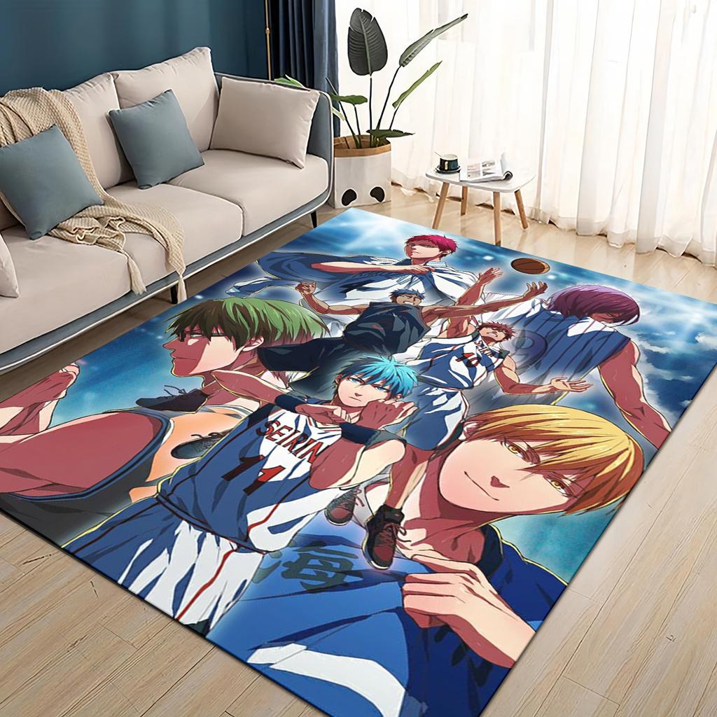 27 Styl Nowy Kreskówkowy Anime Kuroko no Basket Dywanik Dywan do Salonu Sypialni Dekoracja Domowa Sofa, Mata Podłogowa Antypoślizgowa do Zabawy dla Dzieci