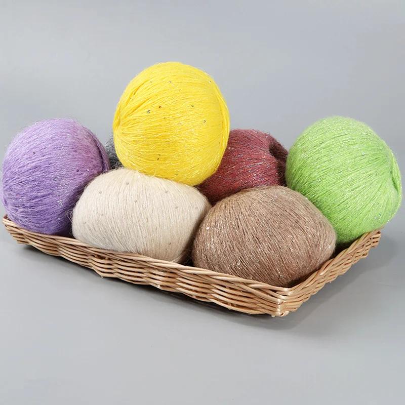 6pcs 300g/10.56oz  Acrylic Yarn Soft & Luxurious Knitting Crochet Yarn for Amigurumi Scarves Hats Machine Washable DIY Craft Yarn for Beginners