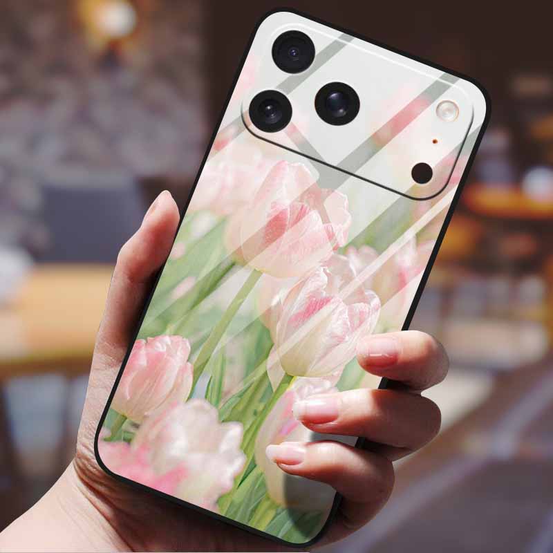 Phone Case for Iphone 17 Pro Max Iphone17 Air Tempered Glass Hard Back Cover Bumper 17pro Funda Cartoon Anime Fashion Pattern