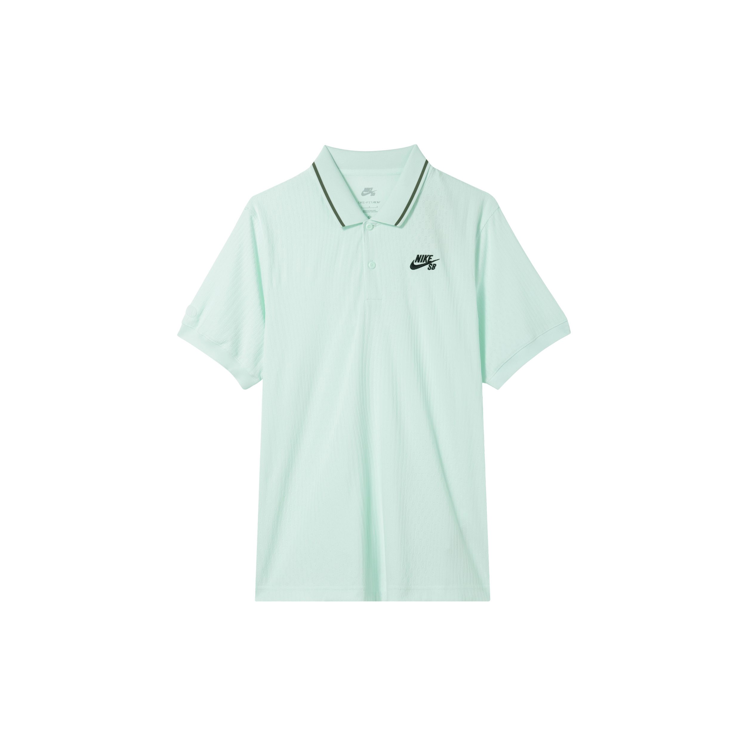 

Nike SB Fitted Logo Quick-Dry Polo Shirt Men Polo Shirts Light-Green Black FZ7006394 M