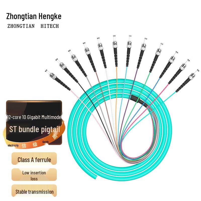 Zhongtianhengke 12-Core Fiber Optic Bundled Pigtail