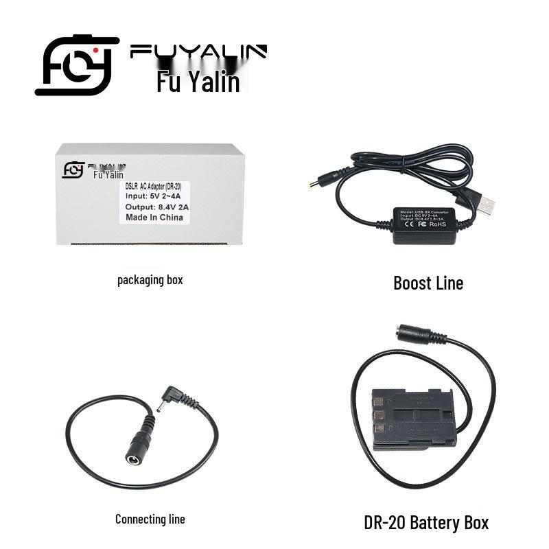 USB-адаптер DR20 для аккумулятора Canon NB2L: Совместимо с моделями 350D, 400D, S50, S60, S70, S80. DR20 USB Adapter/NB2L Battery