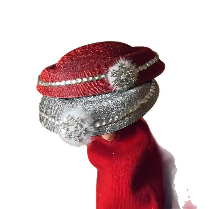 Elegantní Sněhová Vločka s Kamínky a Pomponem – Klip s Kačenčím Zobákem – Retro, Univerzální Vlasový Doplněk