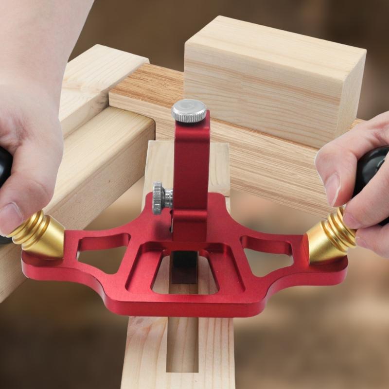 Router Plane Aluminum Handheld Woodworking Tool Line Shoulder Planing Cutting Depth Control Suitable for Joinery