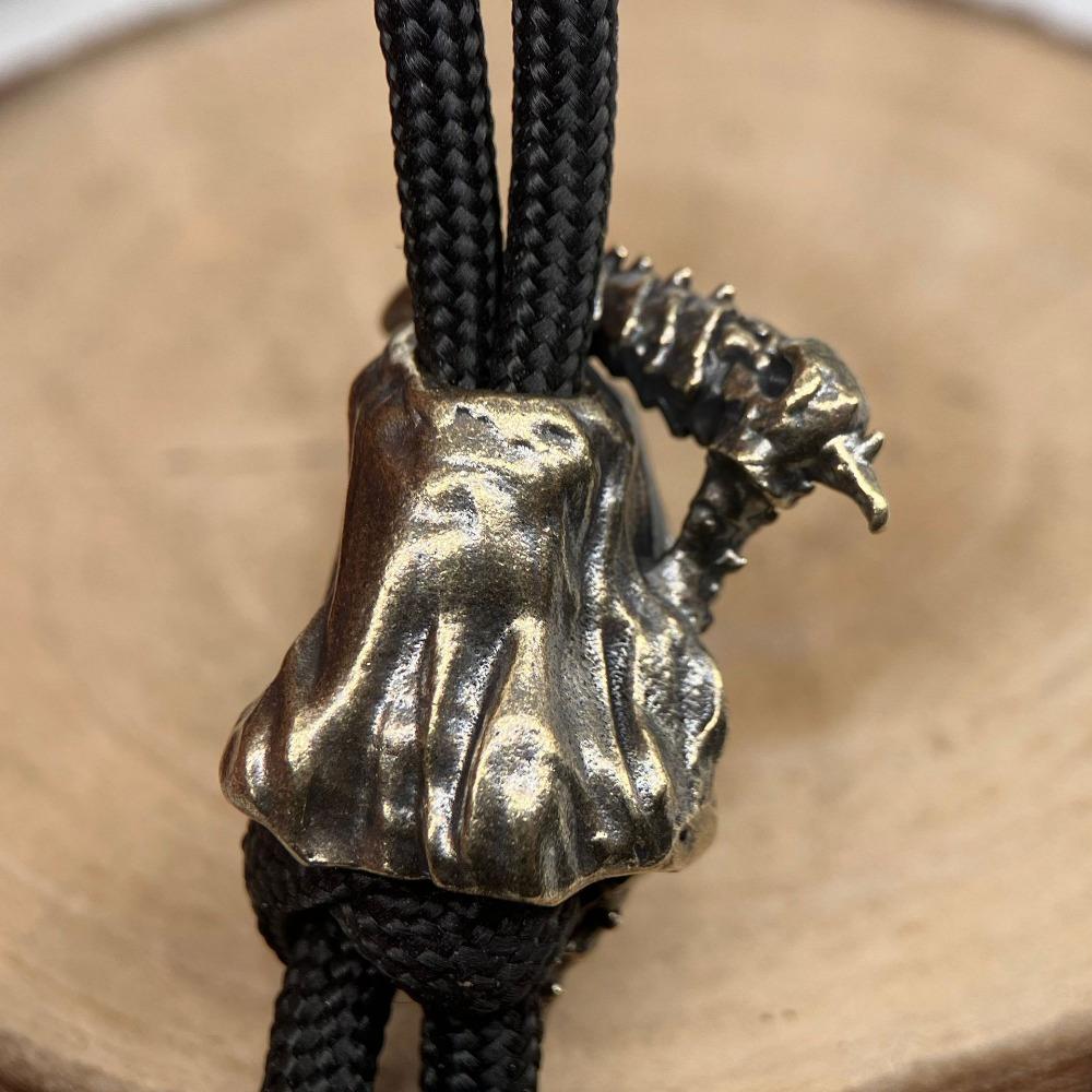 Sickle Grim Reaper Brass Knife Beads EDC DIY Woven Bracelets Lanyard Key Chain Pendant Accessories Men Outdoor Tool Hangings Charms