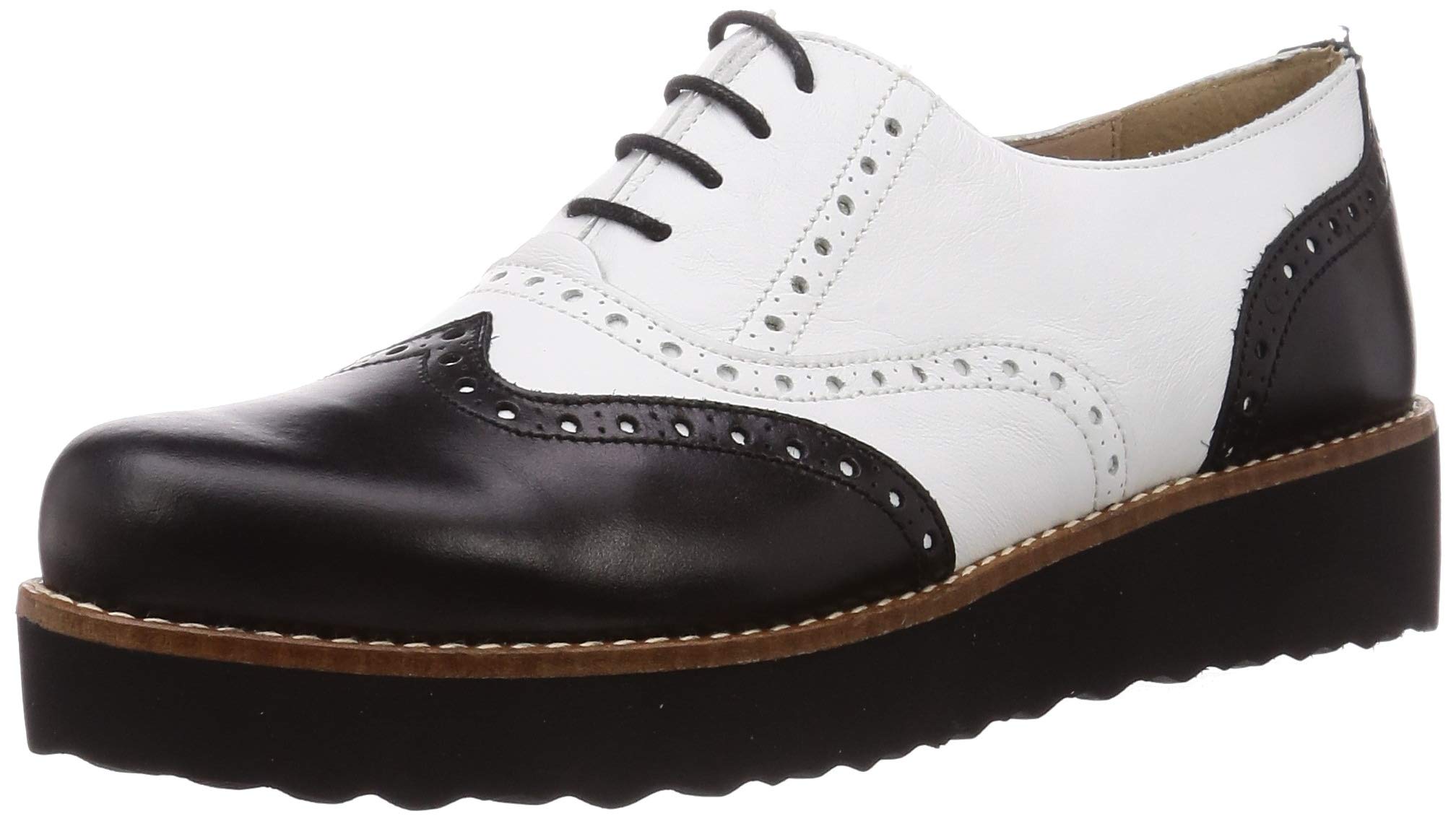 

Loafer Thick Sole Oxford cm 2E [Bontre] Women s Black/White 22.5