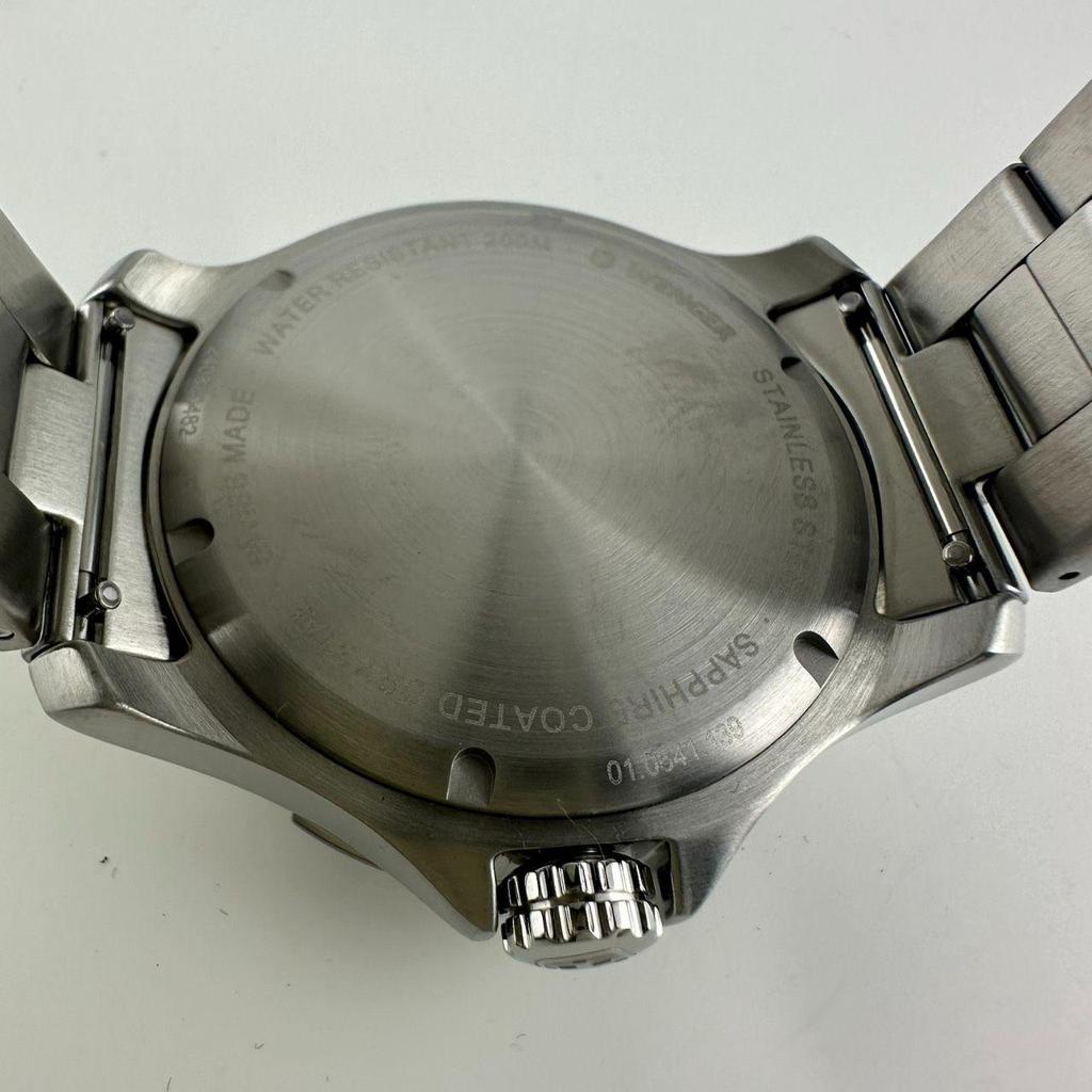 Used New and unused  WENGER SEAFORCE 01.0641.139 Quartz Men's Stainless Steel Case (316L) Black Dial 200m Water Resistant [Domestic Genuine Product]