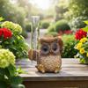 Resin Animal-Shaped Rain Gauge With Tube Creative Resin Rain Gauge Sculpture Outdoor Garden Decorative Ornament