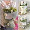 Cartoon Animal Rabbit Plush Doll Bouquet Plush Cartoon Artificial Flowers  Graduation Gifts
