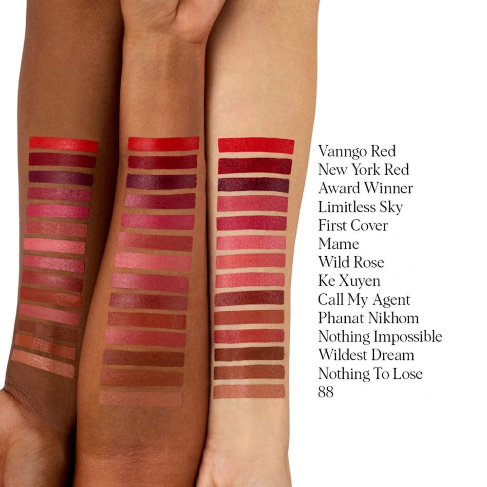 Hung Vanngo Beauty Creamy Matte Longwear Lipstick With Hyaluronic Acid 0.13oz 3.8g Vanngo Red Vivid Orange Red