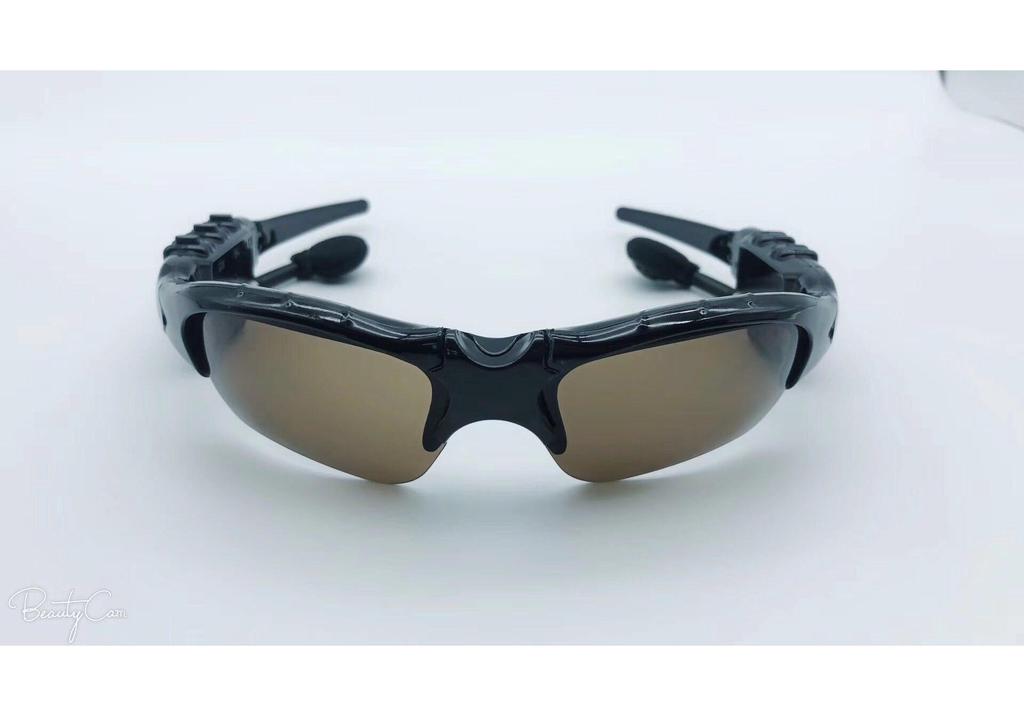 Smart Bluetooth Polarized Sunglasses with 5.4 Card Slot and Earbuds for Sports Music MP3 Player