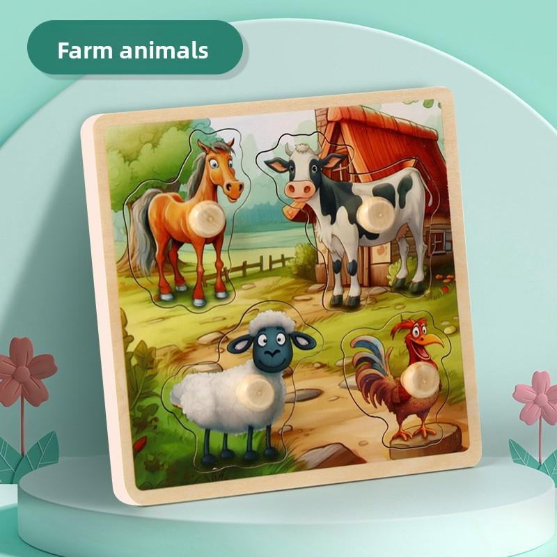 Dinosaur Play Puzzle Board For Kids Educational Fun And Motor Development Skills