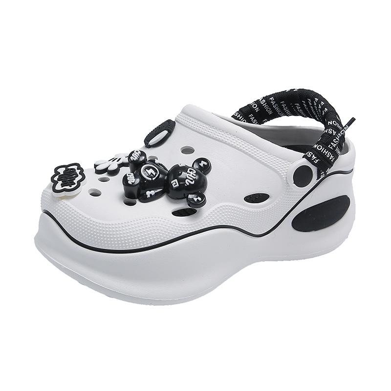 Děrované boty dámské letní nošení nové roztomilé sandály platforma protiskluzové plážové zdravotní pantofle