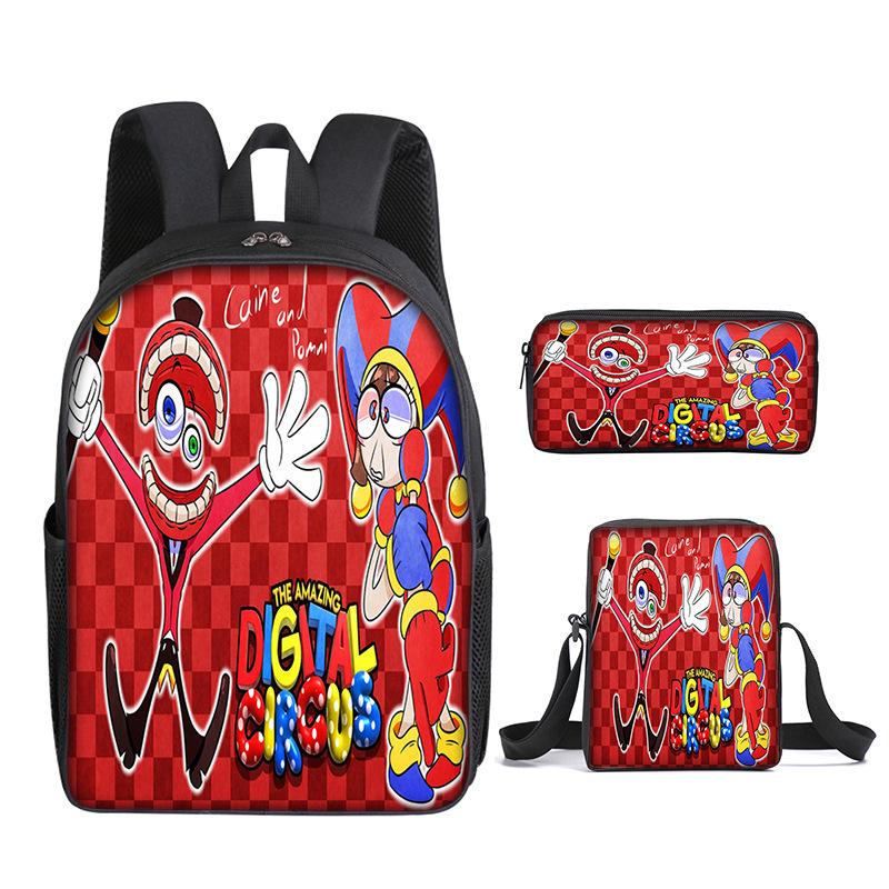 Cartoon Anime Surprise Circus Backpack Student Lightweight Large Capacity Backpack Waterproof