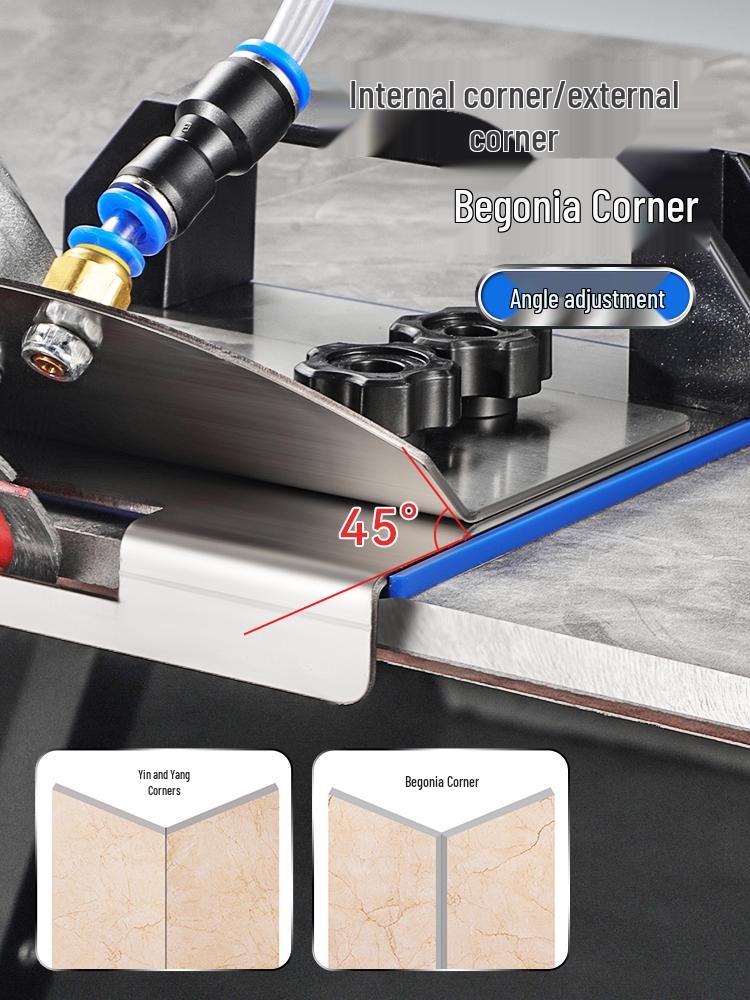 Portable 45° Angle Grinder Chamfering Tool for Woodworking and Tiling