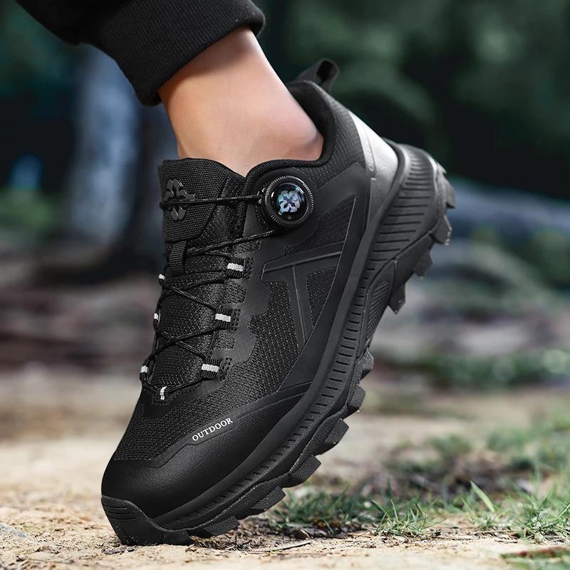 Casual Sneakers Men Shoes Anti-slip Air Mesh Breathable Casual Running Shoes Men Lightweight Outdoor Low-top Shoes Men