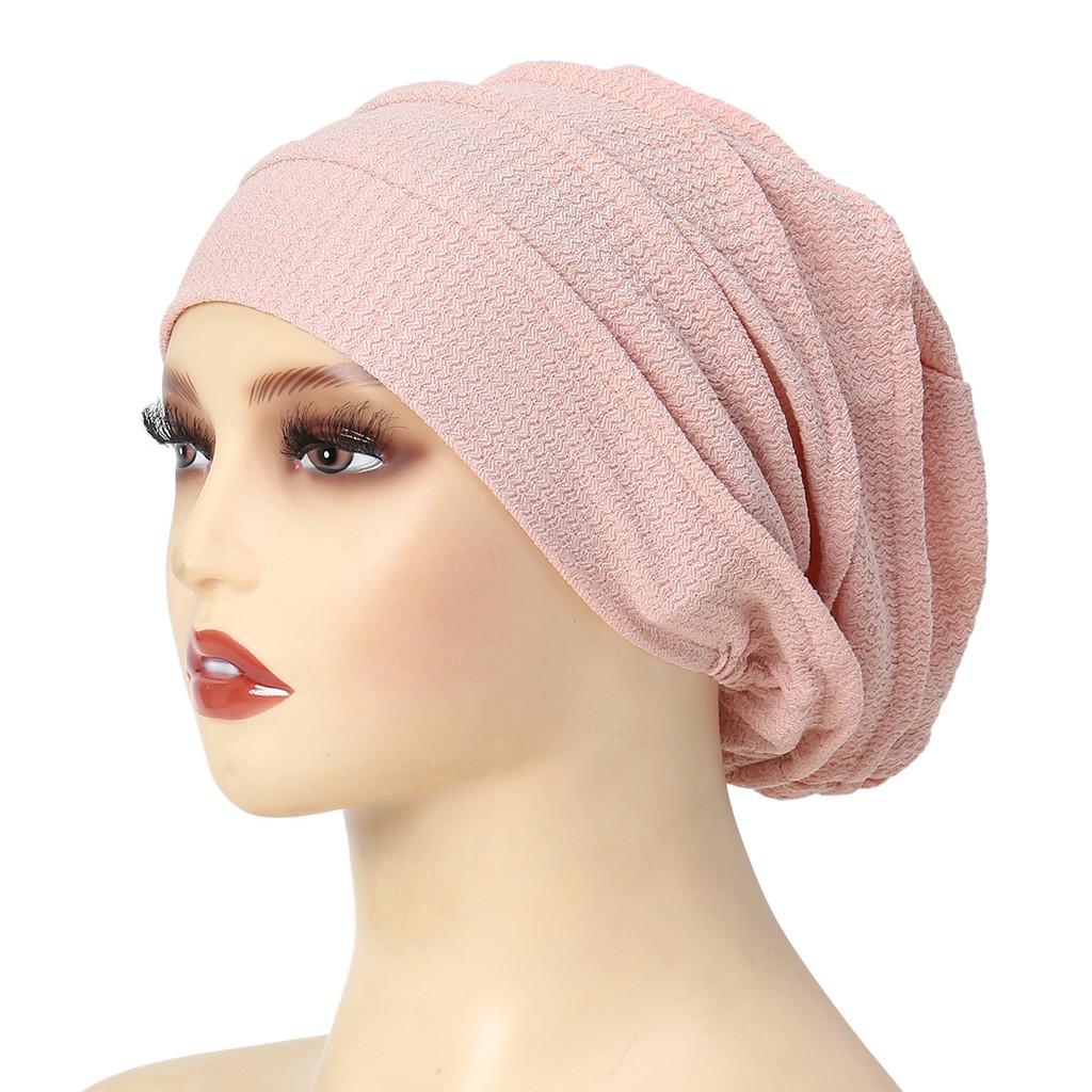 Polyester Knit Breathable Casual Beanie For Women With Elastic Fit Summer