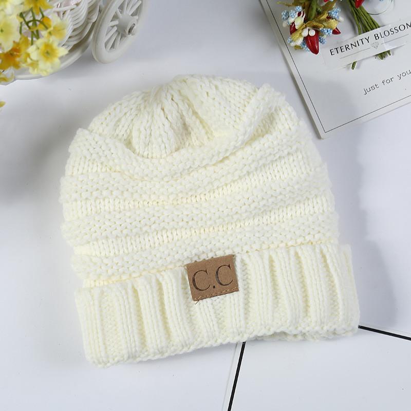 Trendy Kids Knitted Hat Soft Warm Yarn Beanie For Boys And Girls Winter Spring Fall