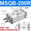 Pneumatic Rotary Cylinder MSQB10A MSQB20A MSQB30A MSQB50A MSQB20R MSQB30R MSQB Adjustable Cylinder Rotary 0-190° Degrees