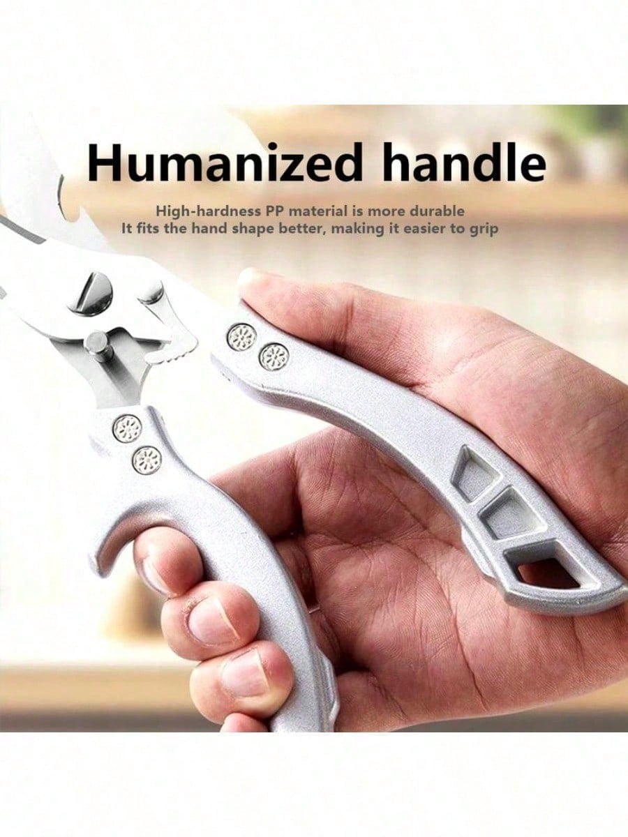 

1PC Anti-Slip Grip Kitchen Shears,Cutting Meat Turkey Fish Vegetable Stainless Steel Scissors Anti-Slip Scissors Kitchen Utensil