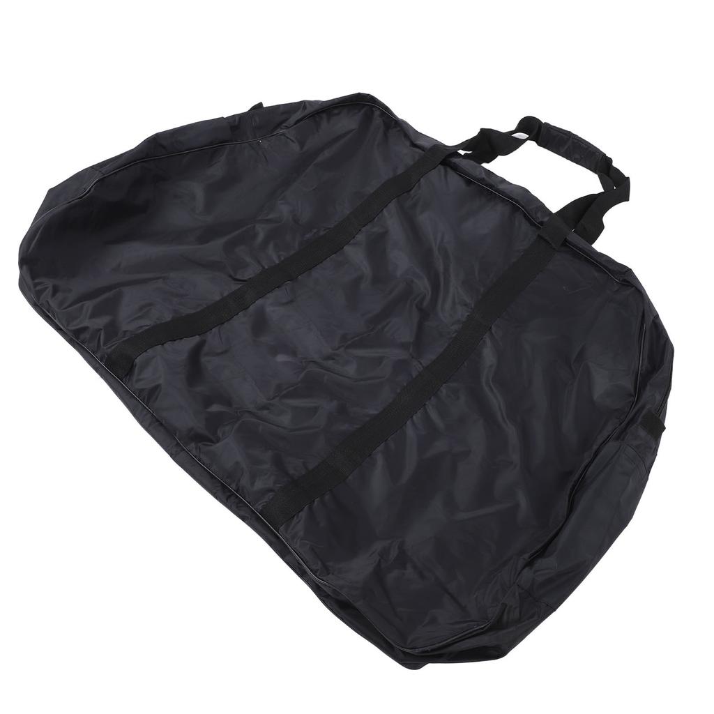 Bicycle Wheel Bag Black Nylon Thicken Portable Wheel Package Bag with Fork Protection Frame for Road Mountain Bicycles