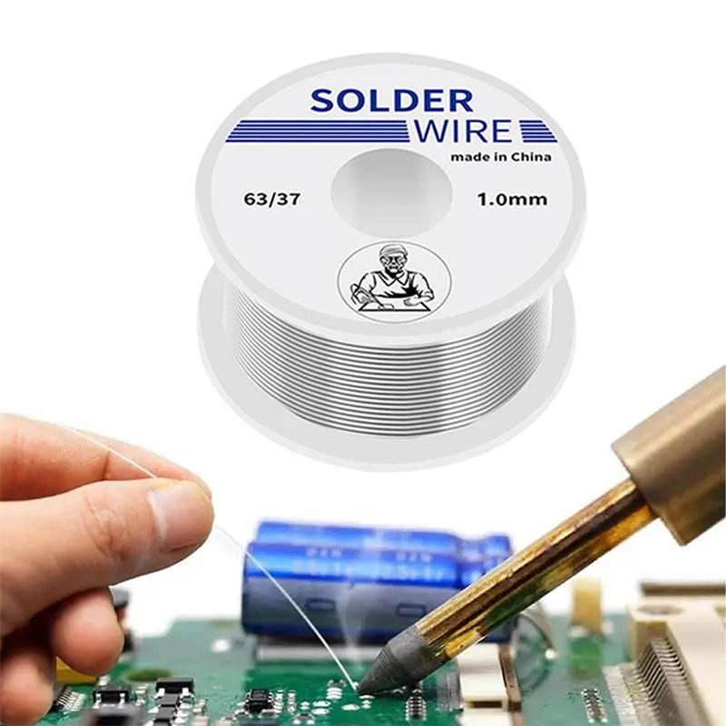 100/20G Solder Wire Tin Roll Clean Rosin Welding Core Soldering Wire Flux Reel Tube Low Temperature Easy Melt Solder Wire