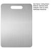 Double-Sided Stainless Steel Cutting Board Non-Slip Kitchen Chopping Board for Meat Vegetables Dough Rust-Proof Multi-Purpose Reversible Mat for Home