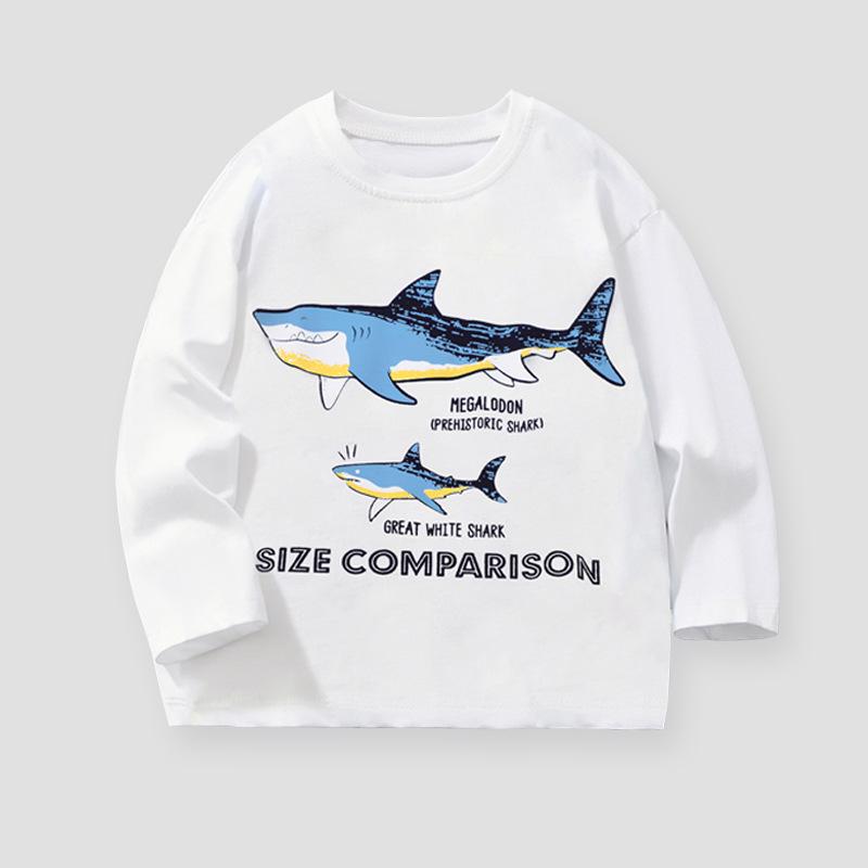 

Autumn/Winter Boys Long-Sleeve Shark Print T-Shirt 5 Years (110 cm)