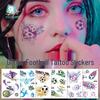 2026 World Cup Waterproof Glitter Football Face Tattoos
