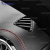 For Mercedes Benz A CLA GLA Class W177 C118 H247 2020-2025 Real Soft Carbon Fiber Air Outlet Sides of Dashboard Trim Sticker