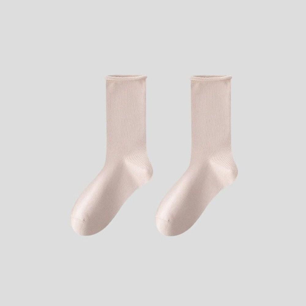 1 Pair Calf Socks Soft Breathable Slouch Socks Versatile Tube Socks  For Women