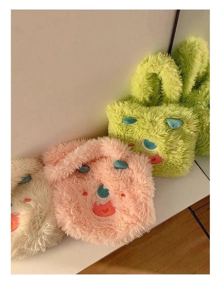 Sanfu Bags Cute Funny Plush Little Monster Shoulder Handbag 2025