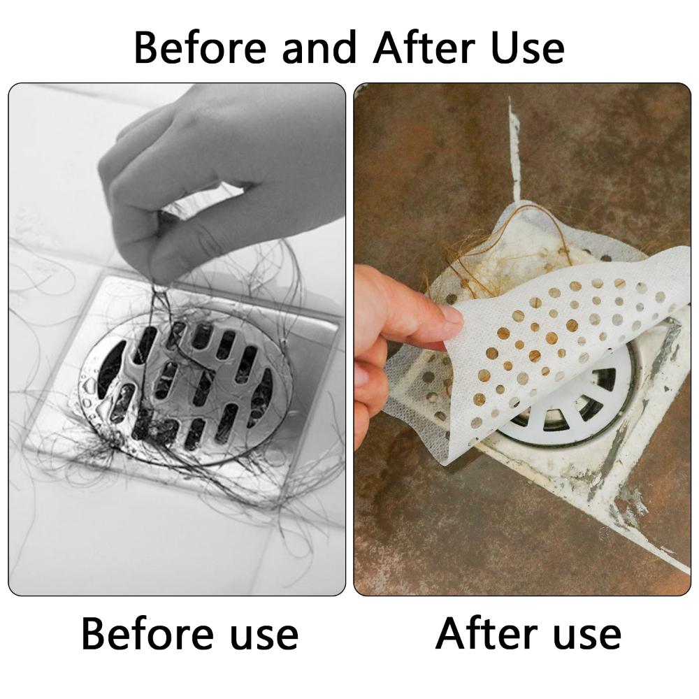 Sink Disposable Easy To Install Shower Floor Drain Cover Bath Hair Catcher Mesh Stickers Filter