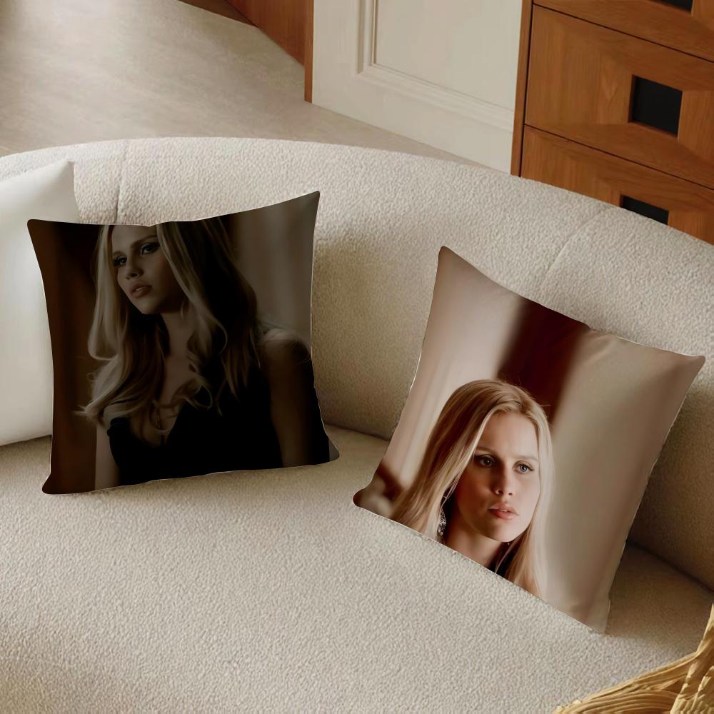 R-Rebekah Mikaelson Originals Cushion Cover Pillowcase Anti-Dustmite Living Room Sofa Decor Cushion Room