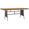 7 Piece Garden Dining Set Poly Rattan Grey