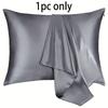 Satin Pillowcase 21 Momme 600 Thread Count for Hair and Skin , Hypoallergenic Breathable Both Sides satins with zipper