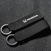 Fashion Suede Car Emblems Keychain Keyring Key Anti-Loss Ring For Honda Mugen Power Civic Accords CRV Hrv Jazz CBR VFR AccessoryOW3