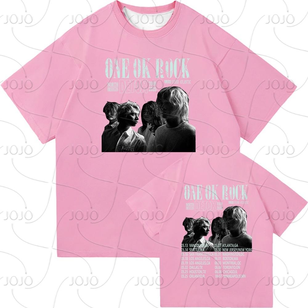 One Ok Rock DETOX Tour 2025 T-shirt Moda Odzież męska/damska Vintage Harajuku Szybkoschnąca odzież Punk T-shirty