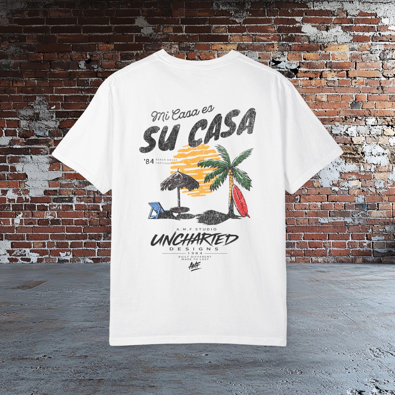 Mi Casa Es Su Casa Shirt, Spanish Quote T shirt, Beach Vacation Tee, Tropical Palm Tree Shirt, Retro Summer Graphic Tee, Unisex Gift 3XL