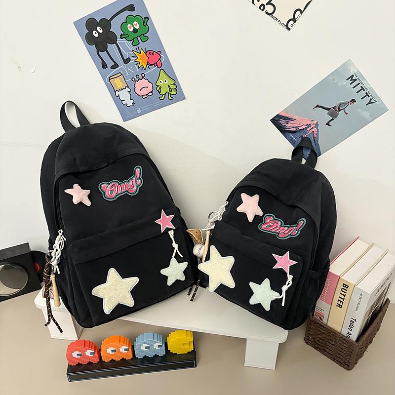 Women's Backpack Cartoon Star Backpack Student Schoolbag