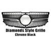 XVIP GTR Style Kühlergrill für Mercedes Benz GLK-Klasse X204 2013-2015 GLK250 GLK300 GLK350 Schwarze Diamanten Style Rennsportgrills
